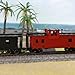 C8763 1 Unit Painted 1:87 HO Scale 36' Wide Vision Caboose Wagons Model Railway (Brown)