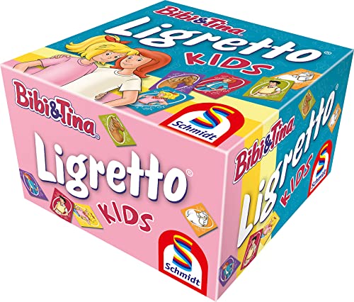 Schmidt Spiele 01412 Ligretto Kids, Bibi & Tina, Kartenspiel