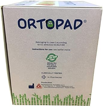 Ortopad Soft Bamboo Girls Eye Patches, 50/Box (Regular Size, 4+ yrs) Textured Accents