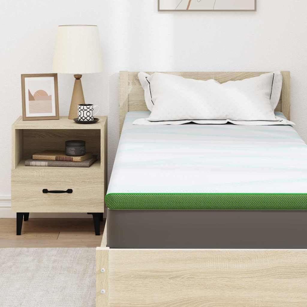 Matratzenauflage 80x200 cm Polyester Jacquard | Weich, Atmungsaktiv, Modernes Design, Pflegeleicht mit Feuchtem Tuch