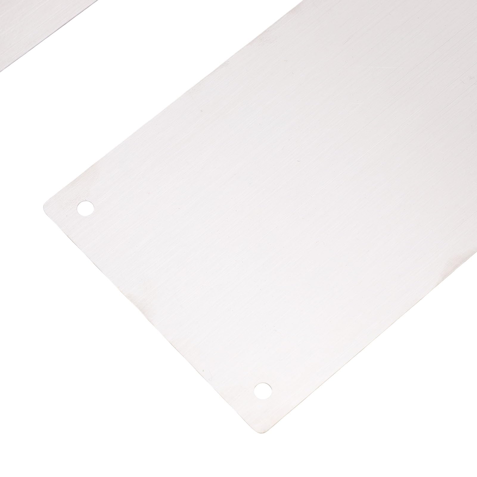Haofy Placa de Acero Inoxidable para Puerta, Protector Decorativo para Puertas Interiores y Exteriores, Evita Arañazos, Abolladuras, 1 par de Placas Inferiores de Autoadhesivas para Oficina en Casa