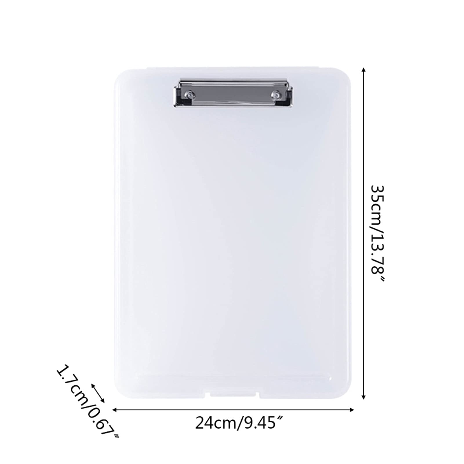 Appunti Cartella Portadocumenti Multifunzionale Custodia Organizer in plastica Scatola portaoggetti per Appunti Forniture per Ufficio Cancelleria 1 PC Clip Board