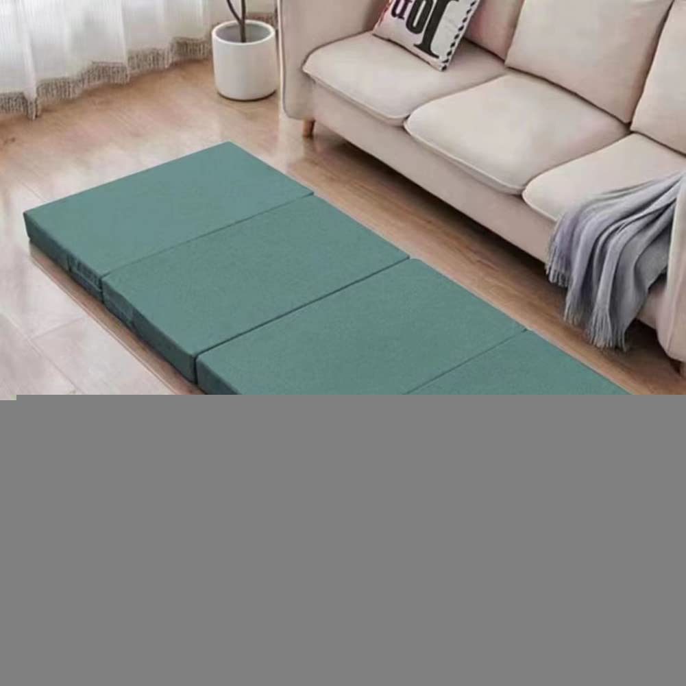 Matelas pliable simple avec soulagement de la pression et soutien pour dormir, double épaisseur, antidérapant, surmatelas pliable, matelas portable pour caravane