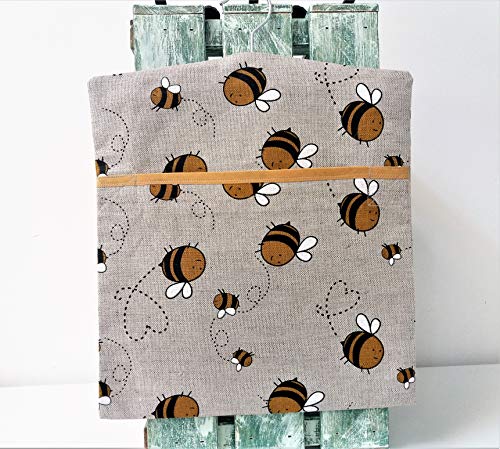 Linen Cotton Peg Bag Peg Storage Clothespin Bag Busy Bees