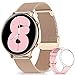 Smartwatch Damen, Fitness Armbanduhr Damen,Smart Watch IP68 Wasserdicht Fitness Tracker, 1.3" Touchscreen Fitnessuhr mit Schrittzähler, Schlafmonitor, Musiksteuerfunktion Sportuhr für iOS Android