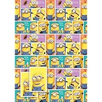 Despicable Me Wrapping Paper, Despicable Me Gift Wrap 2 Sheets 2 Tags