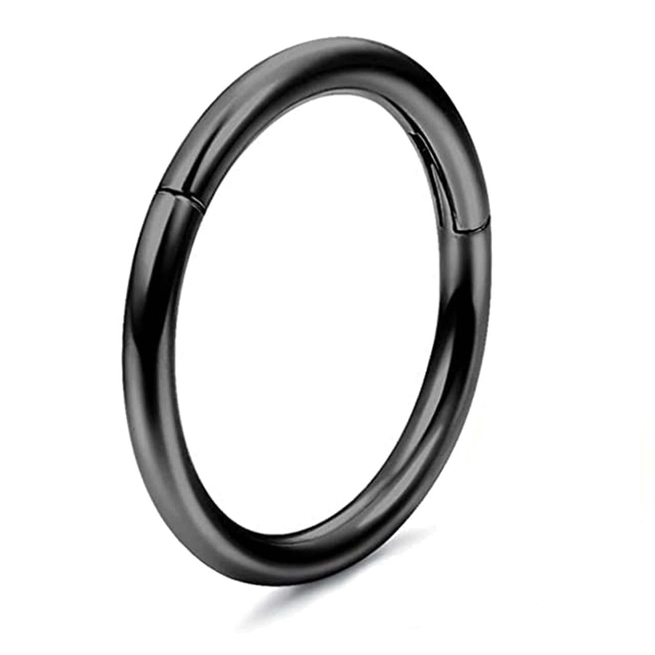 G23 Titanio Hipoalergénico Anillo de la Nariz Oro Plata Negro Septum Helix Cartílago Concha Anillos de Segmento Anillos de Labio 14G 16G Espesor 6MM/8MM/10MM/12MM Aro de Nariz 1 Pieza — view 8