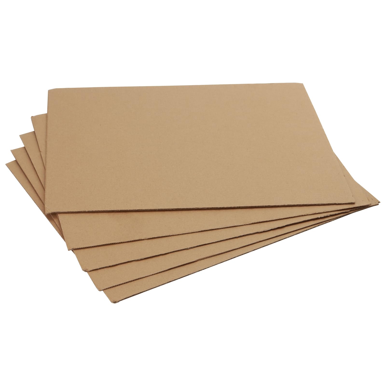 SHEUTSAN Caja de envío de cartón corrugado marrón, 100 piezas, 28,9 x 35,5 x 1,2 cm, para embalaje, manualidades, correo