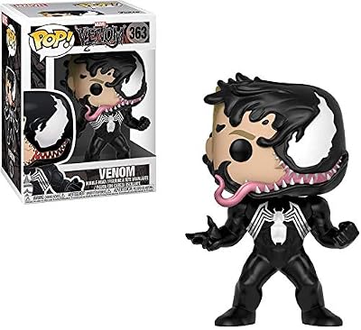 Venom Figure à tête Ronde Eddie Brock Marvel Funko Pop n ° 363 Vinyle 12cm