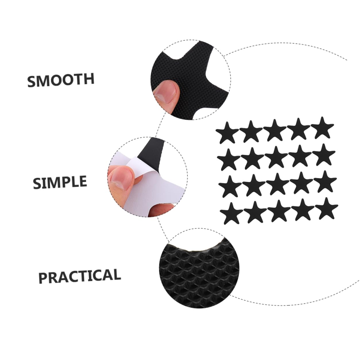 MAGICLULU 3 Juegos Baño Pegatinas Antideslizantes Tiras Anti Baño Calcomanías De Bañera Adhesivos para Bañera Prevención De Resbalones Etiqueta del Piso Pegatina para Ducha Mañana 40 Uds * 3
