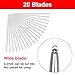 AHIER Hair Razor Pen, Hair Tattoo Trim Styling Face Eyebrow Shaping Device, Engraved Pen with 20 Blades, DIY Hair Styling Eyebrows Beards Razor Tool (pen with blade)