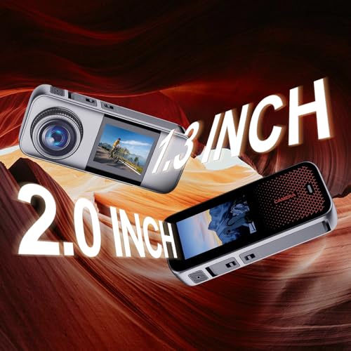 Jadfezy Dual Action cam mit 32G Karte Helmkamera,unterwasserkamera mit Zwei 1350 mAh wiederaufladbare Akkus und Zubehör-Set