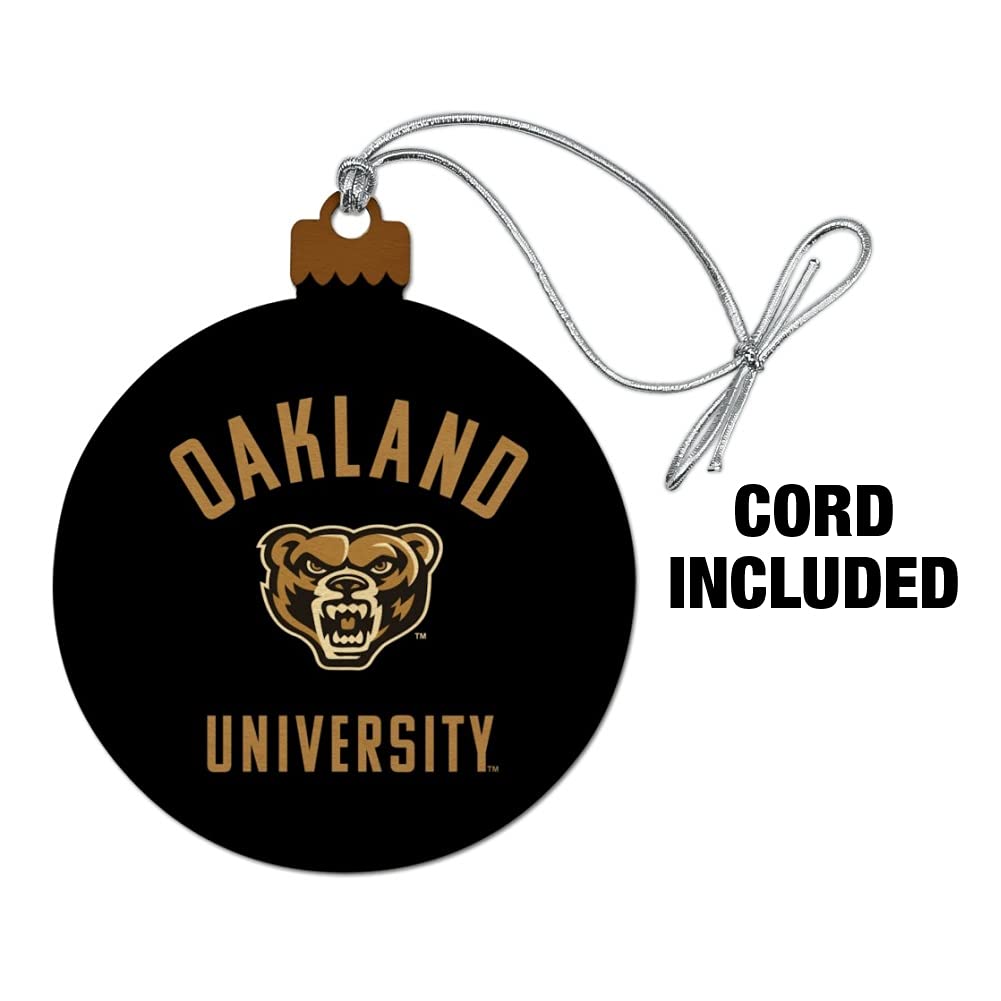 GRAPHICS & MORE Oakland Golden Grizzlies Wood Christmas Tree Holiday Ornament