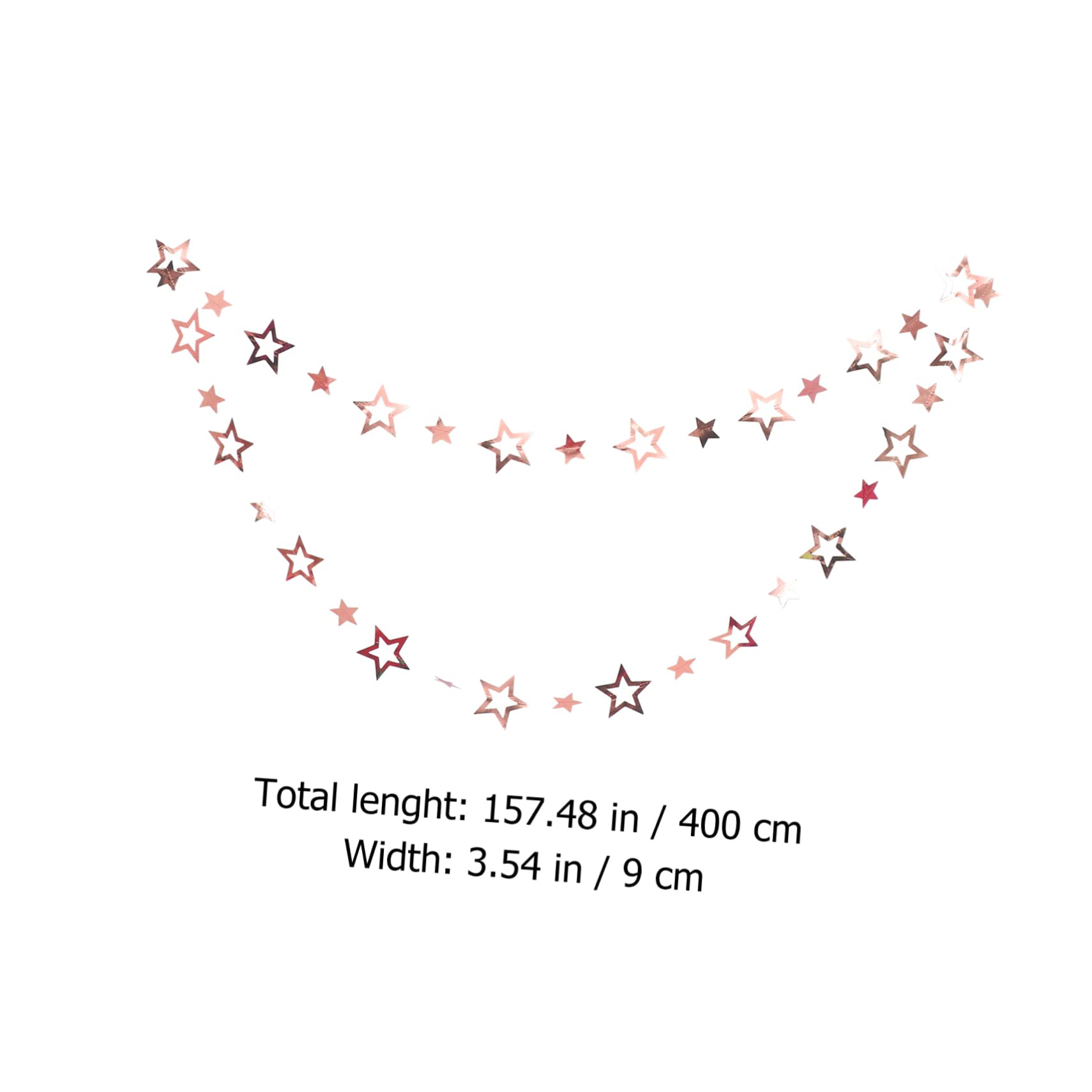 Abaodam 15 Piezas Tira De La Guirnalda De Boda Decoración De Estrellas Adornos De Metal Pancarta Colgante Decoración De Natividad Banderines Brillantes Pancartas De Estrellas