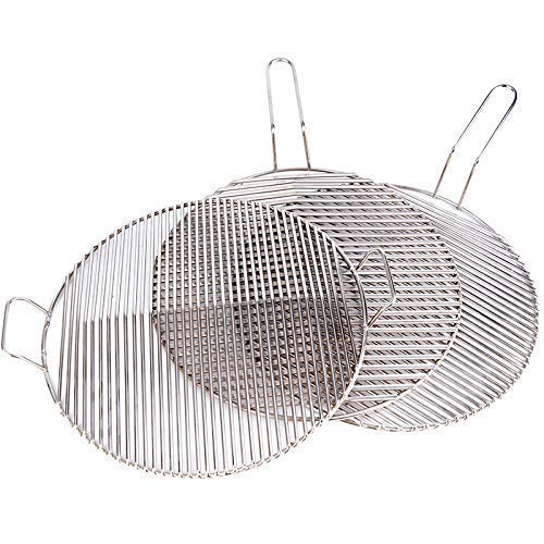 Stahlgeflecht, Grillwerkzeug-Set, Grillkorb, Edelstahl-Grillnetz, gegrilltes Fleisch zu Hause