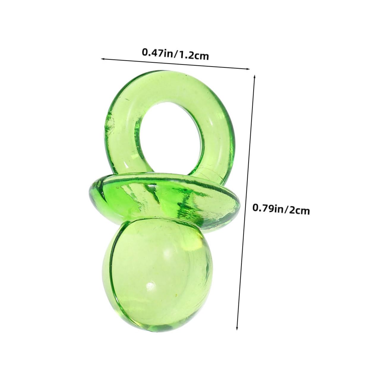 JOINPAYA Cute Mini Pacifier Shower Decorations 200pcs Baby Shower Table Decorations Gender-neutral Favor Charms