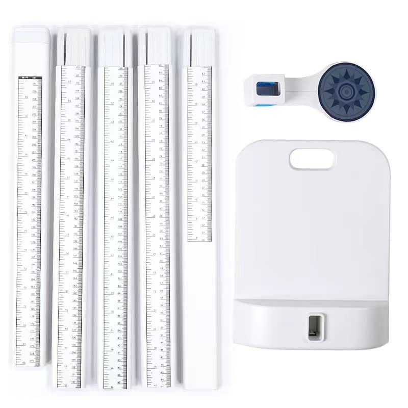 Miniatura 2 de Varilla de medición de pared telescópica plegable portátil de aluminio para adultos, niños, barra de altura, gimnasio de oficina en casa, examen