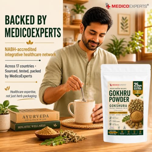 Image of Gokhru Powder 200gm + 25gm Extra for Men's Daily Vitality | Gokshura Powder | Tribulus Terrestris | Lab-Tested for Purity | Non-GMO, FSSAI Licensed