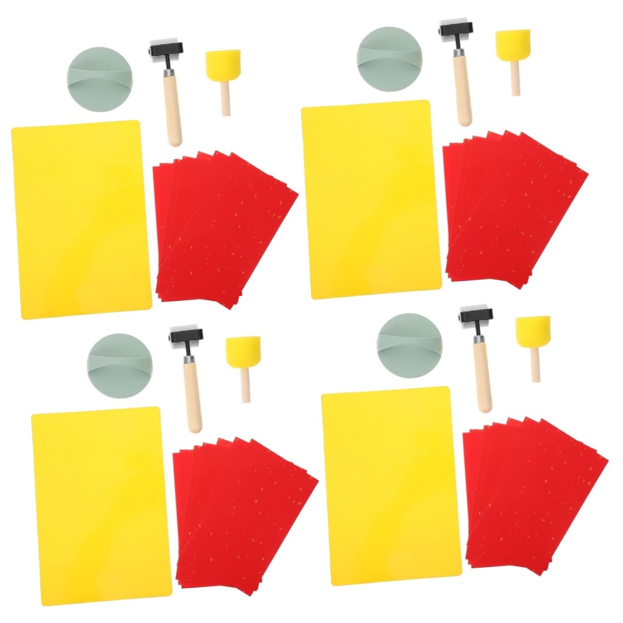 Lurrose 4 Juegos Kit De Herramientas De Grabado Reemplazo Del Kit De Recarga Pegatinas Sellos Tinta Inicio Kit De Sello De Sello De Cera Titulares Imprimible Talla De Sello Bolígrafo Papel