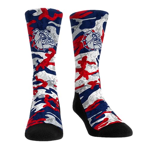Rock 'Em NCAA Gonzaga Bulldogs - What The Camo Socks (L-XL)