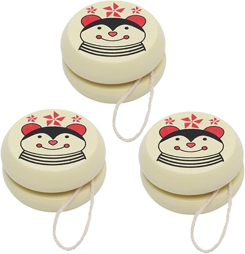 Generic 3pcs Professional Yoyo for Kids Kids Sports Toys Nativity Toys for Kids Yoyo Balls for Kids Wood Yoyo Stringless Yoyo - Gift Kids Wooden