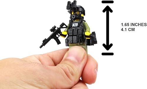 Miniatura 3 de Battle Brick Coleccionable ATF Special Response Team SRT Officer Custom Collectible Minifigure