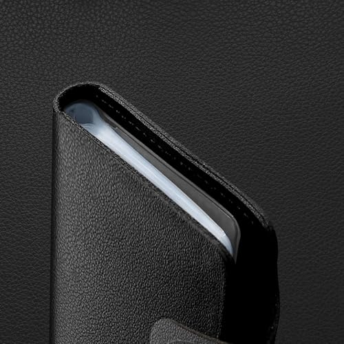 Black Leather Wallet, 26 Slots, Unisex Design，Minimalist Business Style4