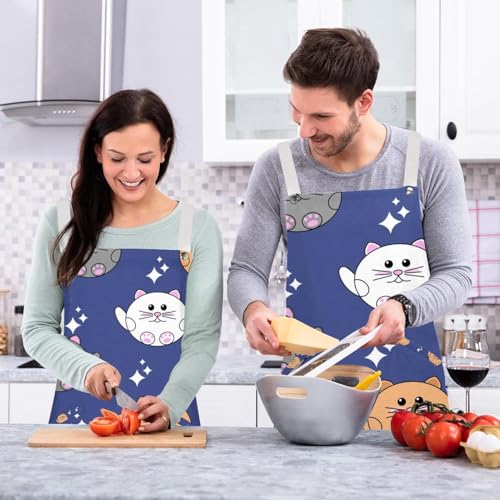 Tablier de serveuse ajustable multicolore avec broches pour bistrot