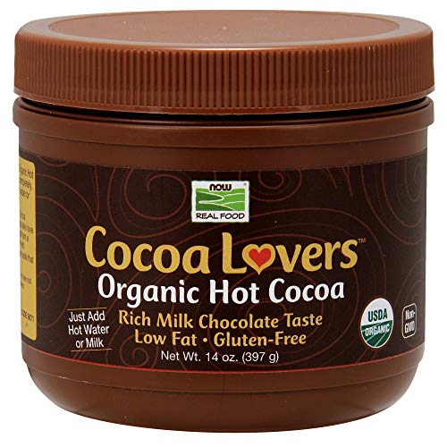 NOW Foods, Cocoa Lovers Organic Hot Cocoa, Instant, Rich Milk Chocolate Taste, Low-Fat and Gluten-Fr - //coolthings.us