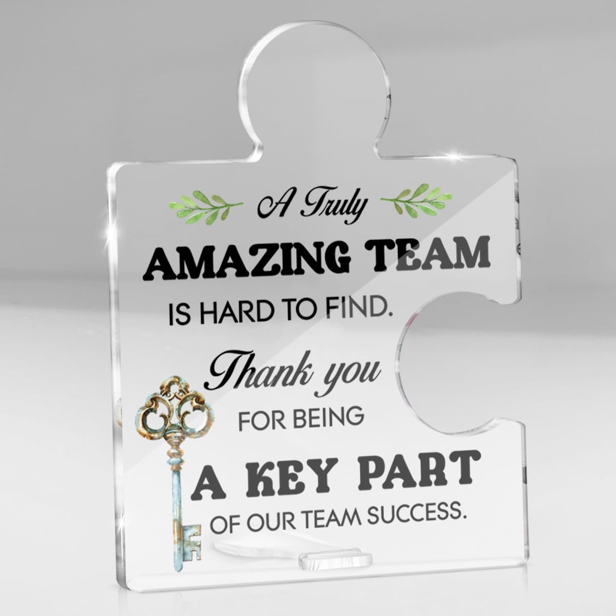 Team Gifts for Employee, Appreciation Thank You Gifts for Employee Coworkers Colleagues Teammate, Best Teams Gift a Truly Amazing Team Is Hard to Find Acrylic Puzzle Piece Plaque Sign Office Decor
