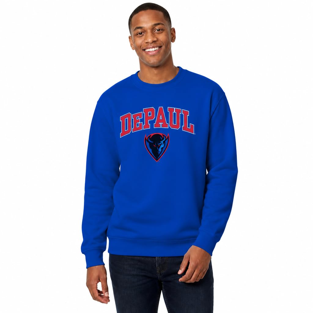 NCAA College Sweatshirt Fleece Crewneck Pullover for Men and Women