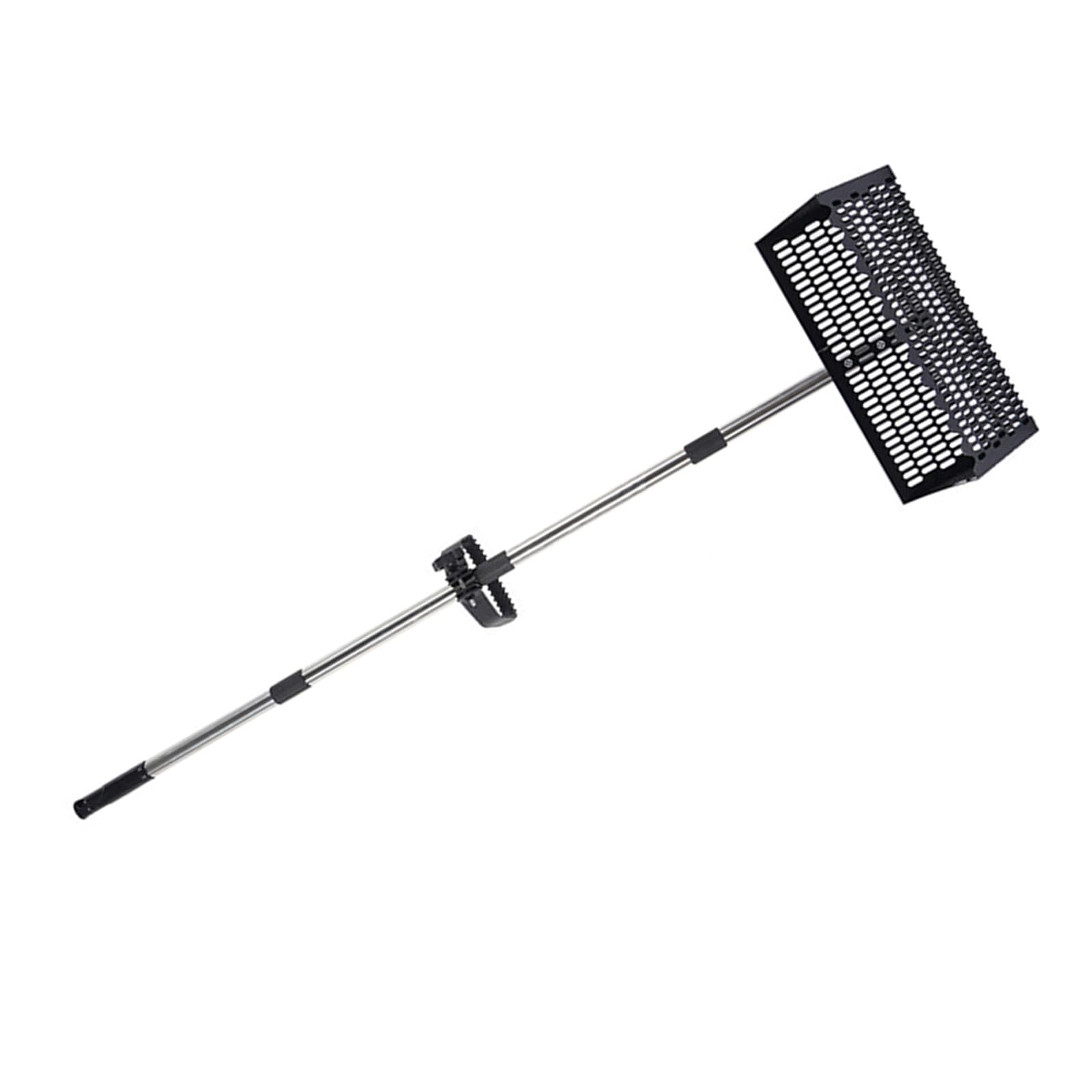 Laikoutd Black Metal Detachable Sand Sifter With Handle Portable Tooth Handheld Beach Shovel For Shell Beach Camping Foldable Sand