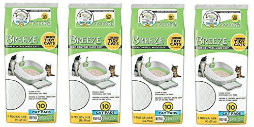 Tidy Cat Breeze Pads, 10 Count (Pack of 4)