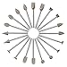 Diamant Fräser Set - GOXAWEE 20 Stück Diamant-Frässtifte Schleifbohrer mit 3 mm Schaft zum Stein/Glas/Metall für Dremel Multifunktionswerkzeug (Schleifen, Polieren, Gravieren)