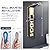 ROVATE LED Shower Panel with Shelf, Brushed Gold Rainfall Waterfall Shower Tower with 6 Angle Adjustable Body Jets, Self-Cleaning Handheld, Powerful Shower Column Stainless Steel