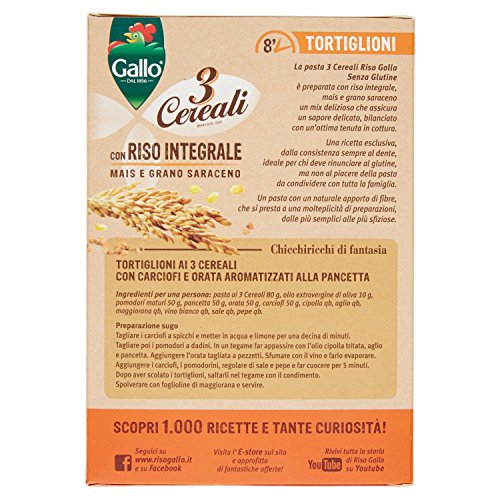 Riso Gallo Tortiglioni 3 Cereali con Riso