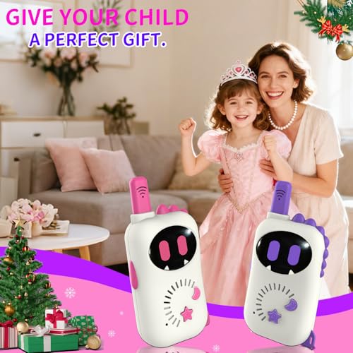 Image of Set of 2 Robot-Themed walkie-talkies for Children, Cartoon mini Design walkie-talkies, Suitable Toys for Boys and Girls for Outdoor Adventures, Camping and Hiking, Christmas or Birthday Gift