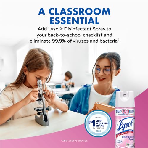 Lysol Disinfectant Spray, Sanitizer, Linen & Morning Breeze, 19 oz, 4 Pack - image 9