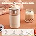WOOLALA 5-In-1 Portable Electric Kettle DIY Differen Drinks, 110V Milk Tea Machine Coffee Maker Auto Stir Milk Foam Maker 350ML Personal Travel Mug, 7Minutes Fast Boiling
