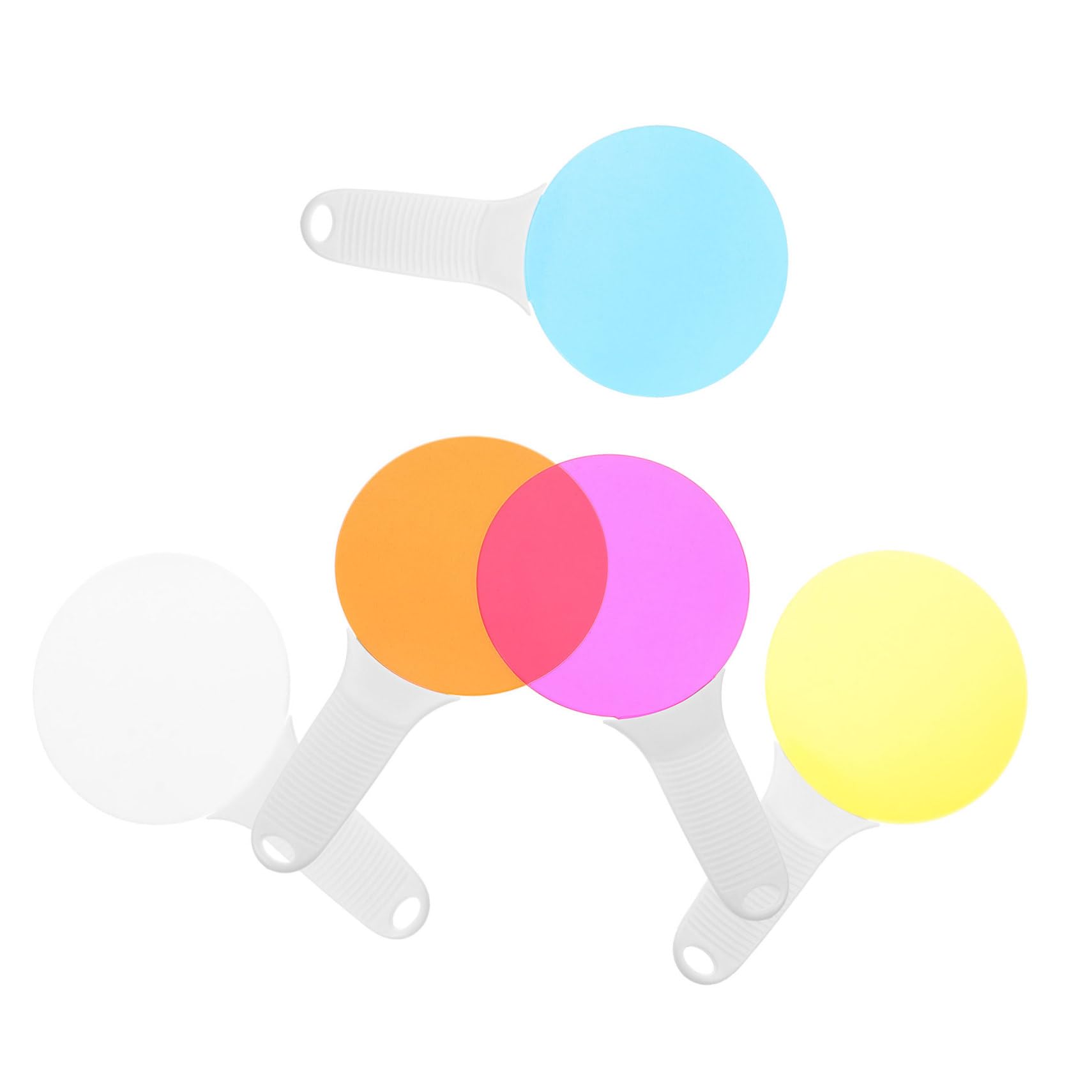 NAMOARLY 5 Sheets Sheets Translucent Film Students Color Cognitive Prop Color Filter Boards Physical Filter Boards Translucent Mixing Lenses Color Education Resources Optical Instruments Pp