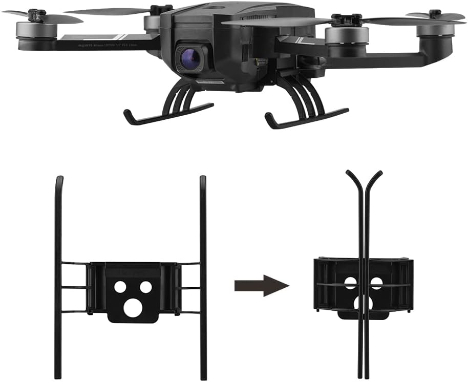 HeiyRCFoldable Landing Gear for Holy Stone HS720E Drone Height Extended Leg Stand Gimbal Protector Accessory