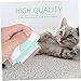 Luxshiny Cat Hair Comb and Pet Grooming Brush with Comfortable Grip Portable Lightweight Design Dual Function Shedding and Massage Tool for Cats Mint Green
