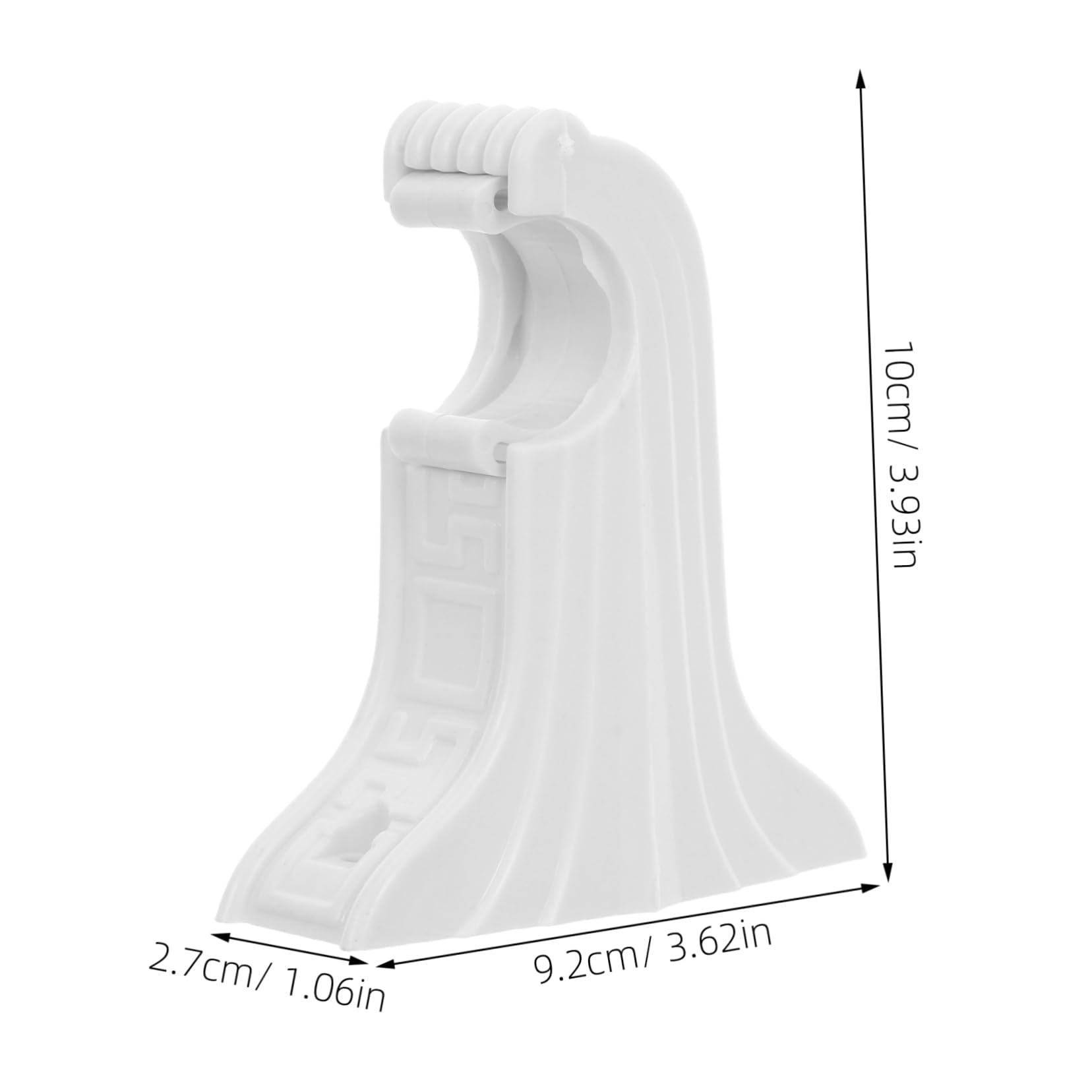 STOBAZA 12pcs Classic Curtain Rod Brackets for Poles Wall Mounted Support Holders for Various Wall Types Smooth Surface Easy Installation Design