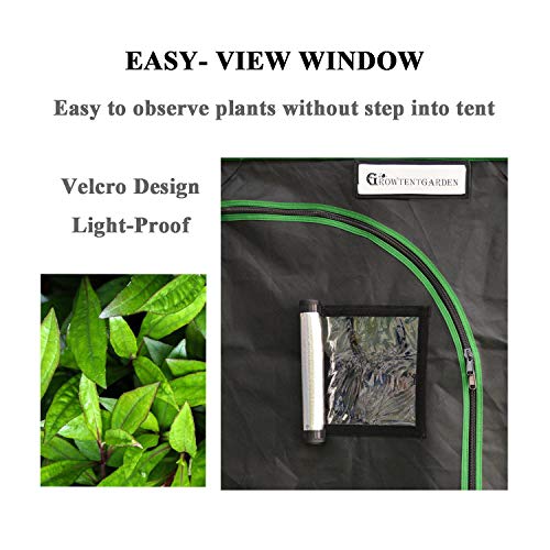 Growtent Garden 36”X36”X72” Grow Tent, Reflective 600D Mylar,Hydroponic Grow Tent With Observation Window And Floor Tray For Indoor Plant Growing 3’X3’ #TOP2
