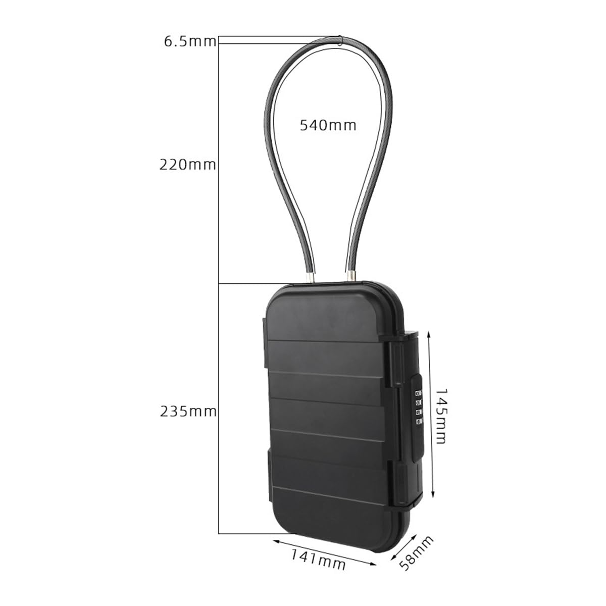 Cassaforte Portatile da Viaggio Mini Combinazione Cassaforte Impermeabile per Telefono Chiave Cuffie Orologi