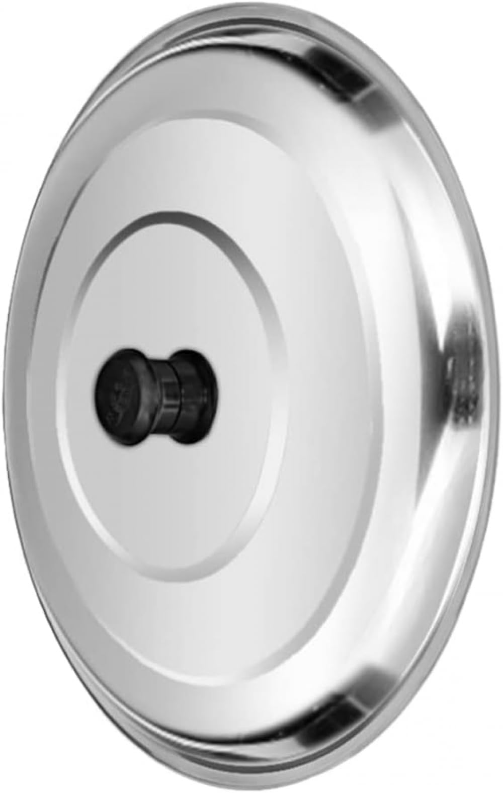 Gusseisen-Pfannendeckel, Universal-Pfannen-Deckelabdeckung, Edelstahl, Bratpfannenabdeckung mit kühlem Griff, Kochgeschirrdeckel, Kochkuppel, Topfdeckel, Ersatz-Topfdeckel, Edelstahl, 56 cm