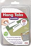 Jokari Label Once Erasable Hang Tabs Refill Pack, 20-Count