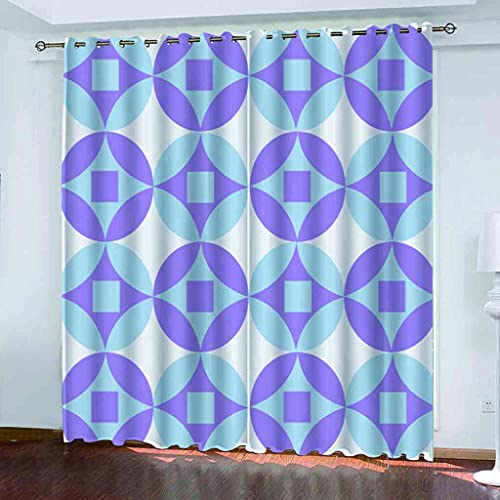 Rideau thermique isolant et phonique occultant violet style moderne