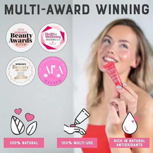 Dr. Lipp Superfood Lip Tint Red Redish 8ml – 4-in-ONE Ultra Moisturising Tinted Lip Balm, Lip Gloss, Cheek Blush & Glossy Eyeshadow – 100% Natural – Fragrance & Cruelty Free - Image 3