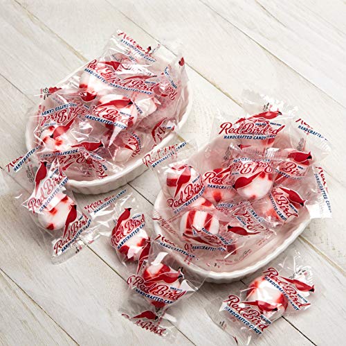 Red Bird Soft Peppermint Candy Puffs 52 Oz Tub, Mints Are Individually Wrapped, Gluten Free, Kosher, Free From Top 8 Allergens, Made With 100% Pure Cane Sugar #TOP2